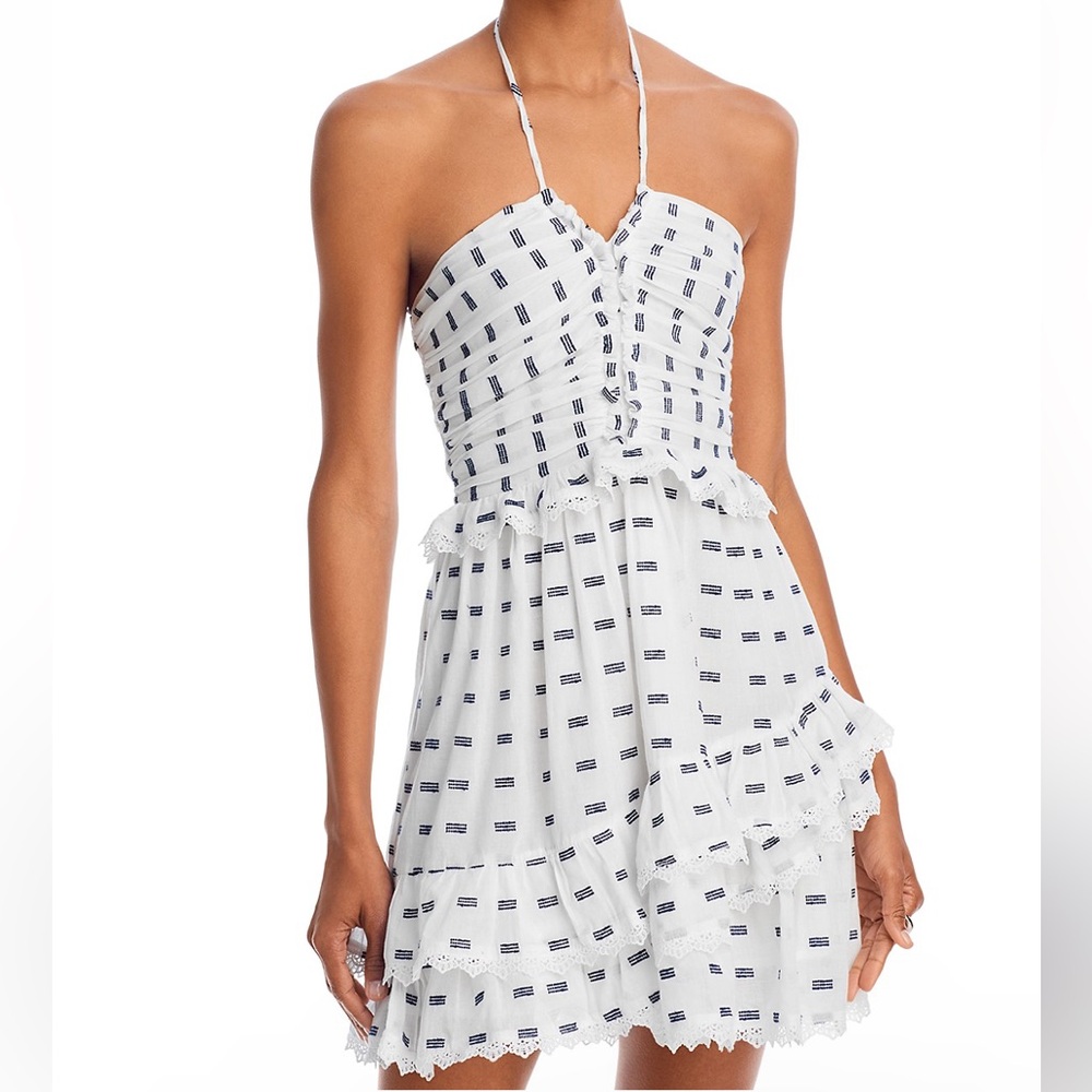 AQUA 
Embroidered Halter Dress - Exclusive
NWT Large